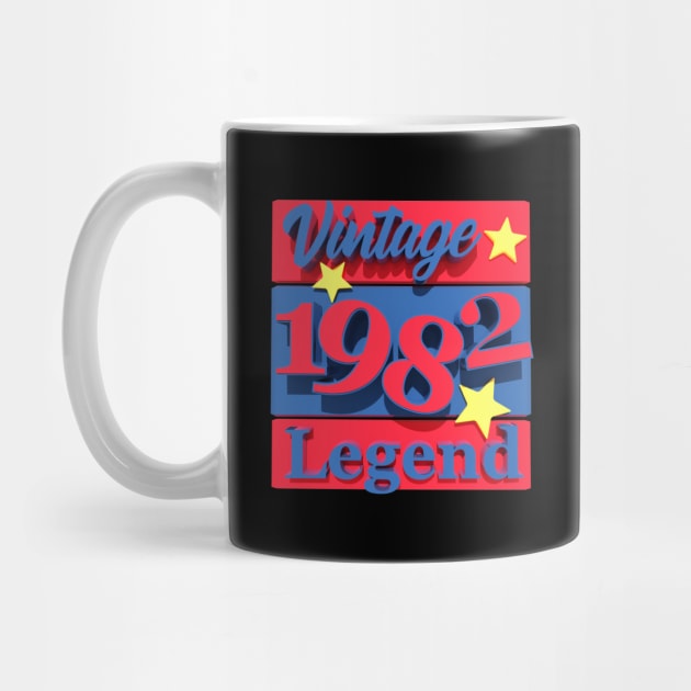 41st Birthday - Vintage 1982 Legend by Kudostees